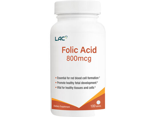 Folic Acid 800mcg: retailer-supplied image